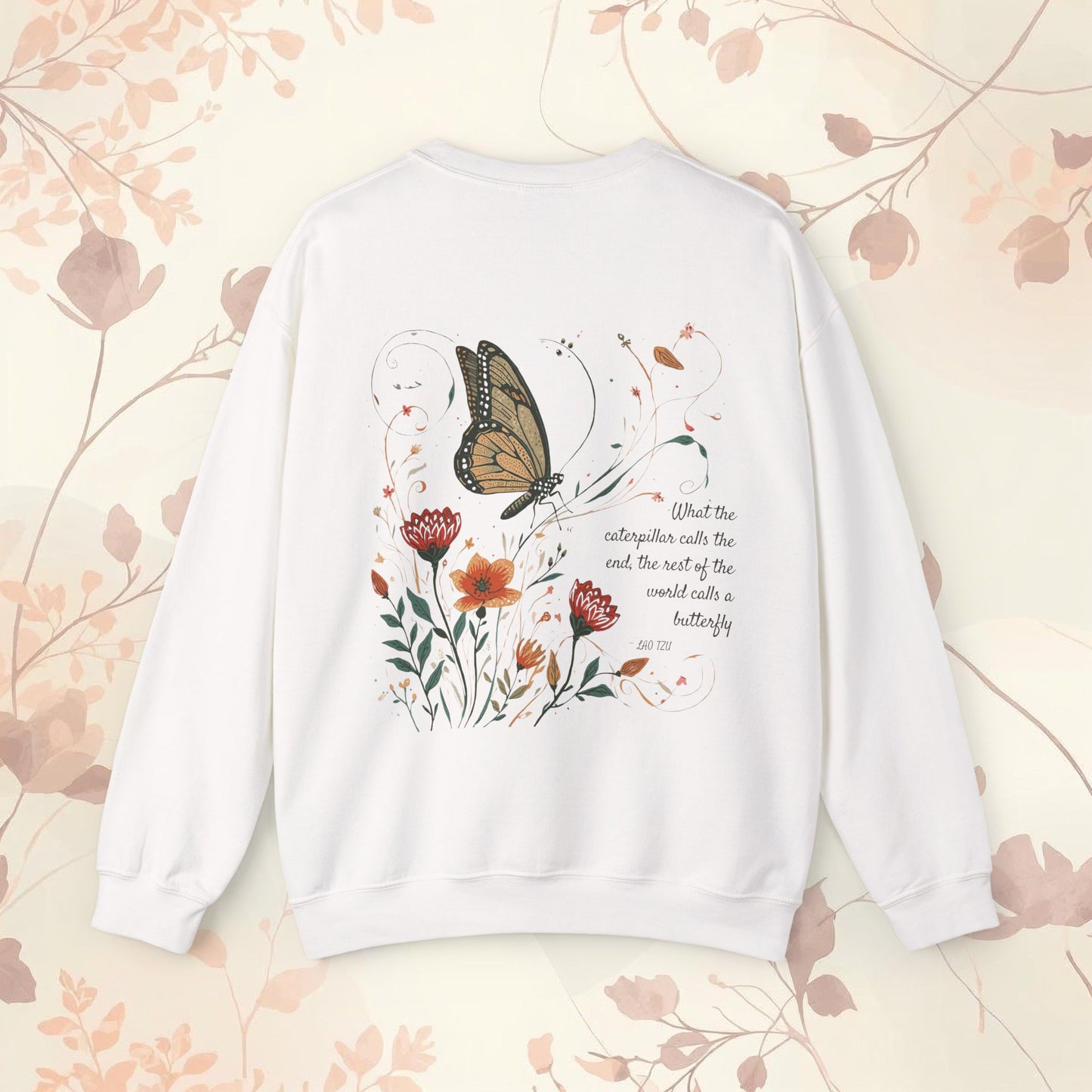 Floral Butterfly Sweatshirt