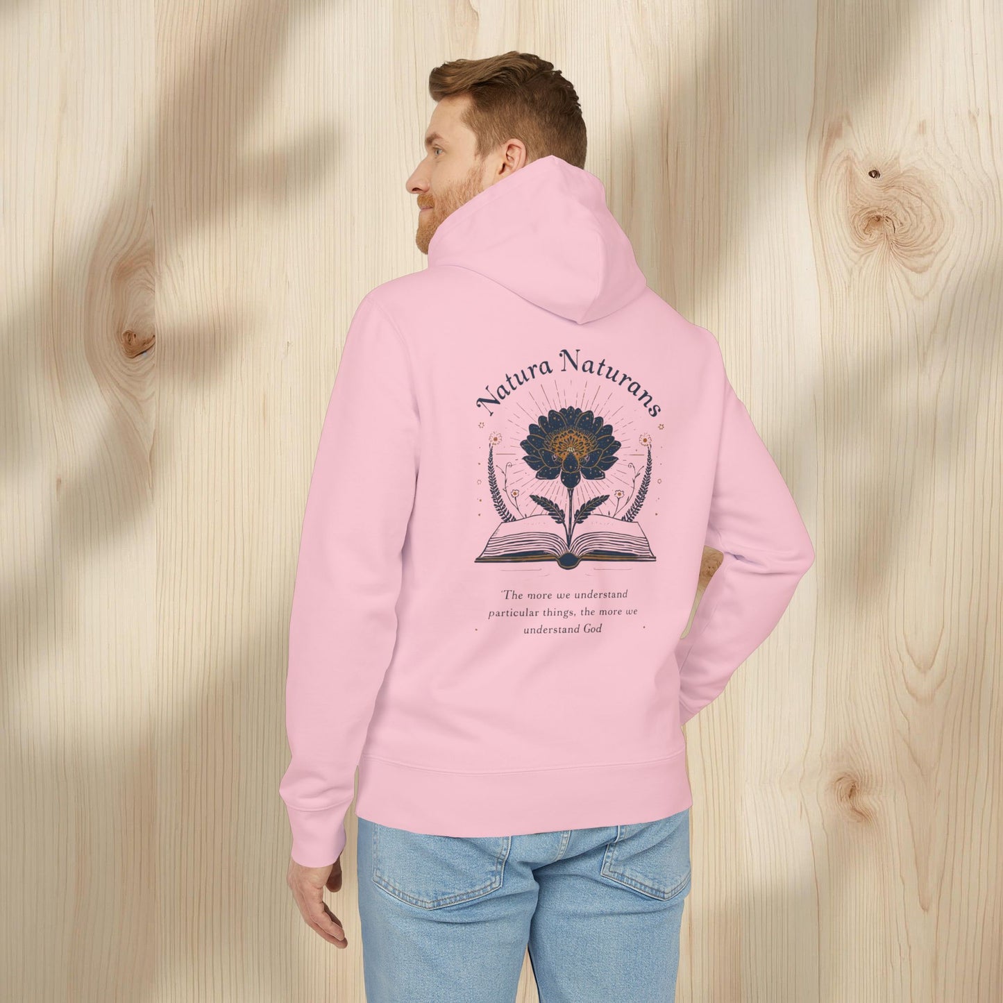 Hoodie with Philosophical Natura Naturans Quote