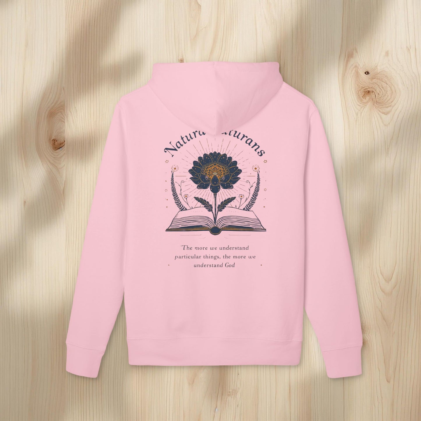 Hoodie with Philosophical Natura Naturans Quote