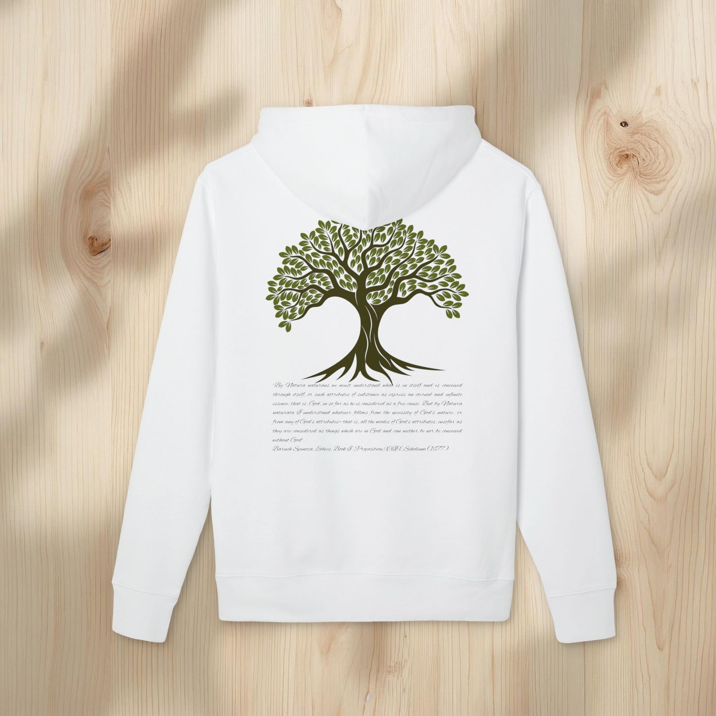Spinoza Tree Hoodie — Philosophical Quote Sweatshirt