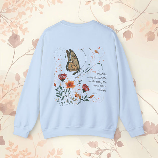 Floral Butterfly Sweatshirt