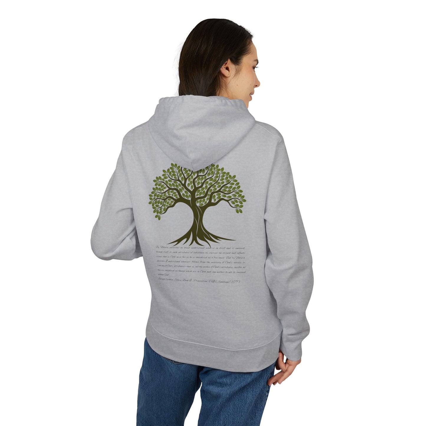 Spinoza Tree Hoodie — Philosophical Quote Sweatshirt