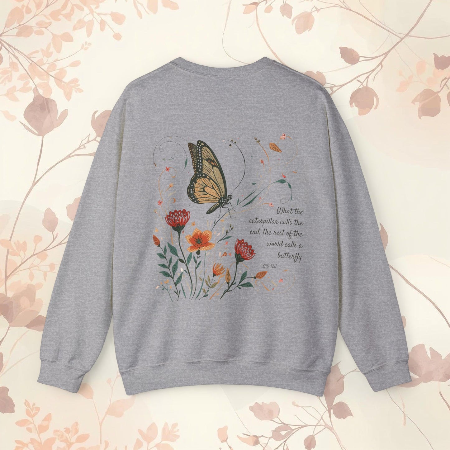 Floral Butterfly Sweatshirt